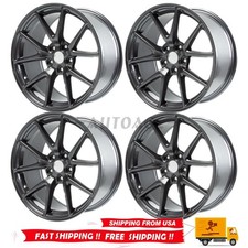 4pcs New 18 X 8.5 Replacement Rim For Tesla Model 3 2017-2023 Wheel Grey 4pcs New 18 X 8.5 Replacement Rim For Tesla Model 3 2017-2023 Wheel Grey