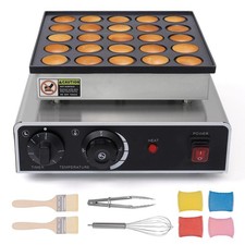 Dyna-Living Mini Dutch Pancake Maker 25PCS Commercial Mini Pancake Maker Non-...