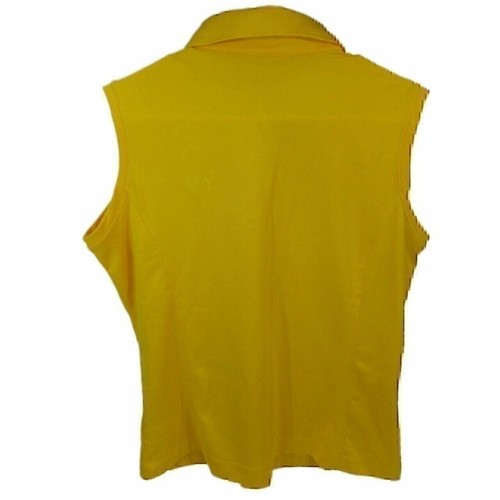 Nike Women's Golf Polo Tech Pique Sleeveless NCAA wake forest logo Large 256845 - Picture 2 of 11