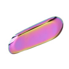 (Colorful)Oval Decorative Tray Glossy Oval Nail Storage Tray For Nails For