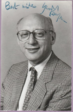 POLITICS Signature Photograph of Gerald Kaufman Labour MP for Manchester Gorton
