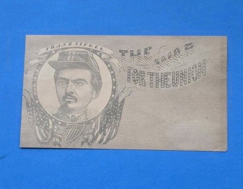 1860s Civil War Patriotic Cover Franz Sigel War For The Union Envelope Unused
