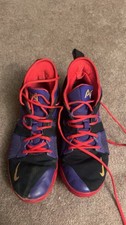 Nike Paul George 2 Custom Red Purple Gold Men’s Size 12 Basketball Shoes
