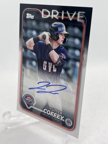 2024 Topps Pro Debut Cutter Coffey Auto #PD-113 Drive/Red Sox - Foto 2 di 4