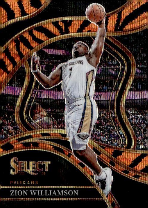 2023-24 Panini Select #236 Zion Williamson Tiger Stripes Courtside
