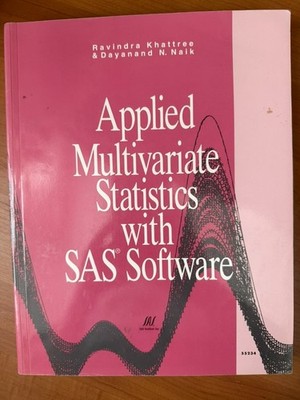 Applied Multivariate Statistics With Sas Software