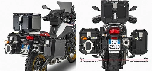 Portaequipajes Givi Side Trekker Outback para BMW F750GS F850GS 2018-2021 PL5127CAM Foto 2 de 4