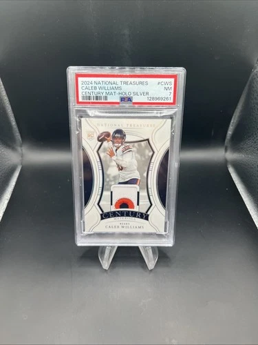 2024 National Treasures - Century Materials Caleb Williams Holo Silver /25 PSA 7