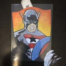 Topps Brooklyn U.S. Agent Shield Diecut Sketch Rich Hennemann 2026