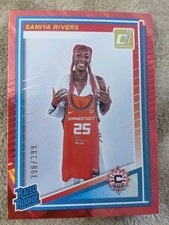 Saniya Rivers SUN 2025 Donruss Red Shimmer Rated Rookie RC /399
