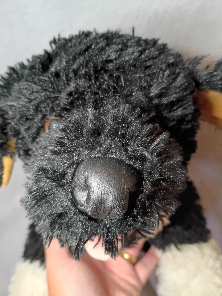 Vintage Build-A-Bear Black & White Puppy Portuguese Water Dog Plush Tongue Out  - Image 3 of 4