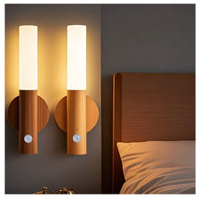 Rechargeable LED Induction Night Light Motion Sensor Closet Wall Lamp Indoor UK