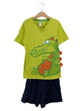 Pigiama Palomino bambino cotone fantasia animalier verde taglia 140