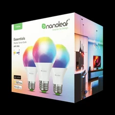 Nanoleaf Essentials Matter A19 Smart Bulb - Thread & Matter-Enabled Smart LED