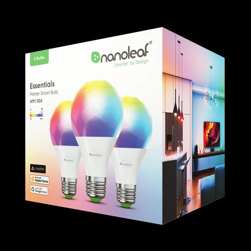 Nanoleaf Essentials Matter A19 Smart Bulb - Thread & Matter-Enabled ...