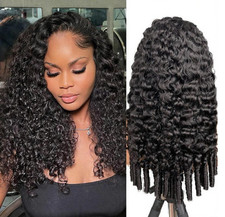 Burmese Curly Lace Front Wig Human Hair 13x4 HD Transparent 250 Density