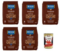 De Cecco Integrale Farfalle N. 93, Vollkornnudeln, 5X500G+Polpa 400G