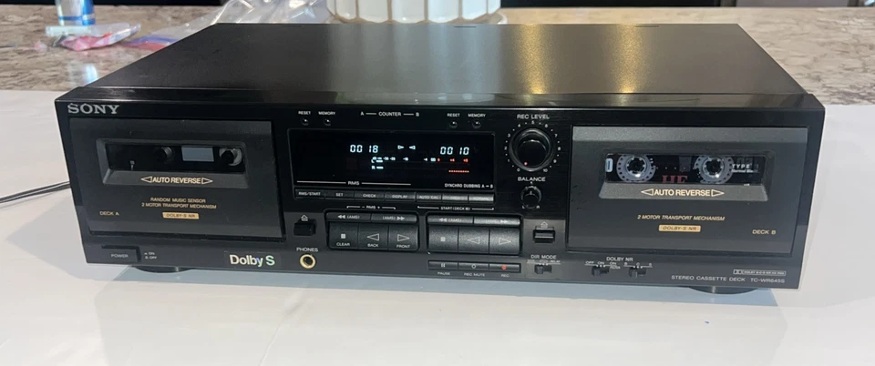 Sony TC-WR645S Cassette Deck W Dolby S- Turns On Plays Cassette -Tested- - Image 3 of 4