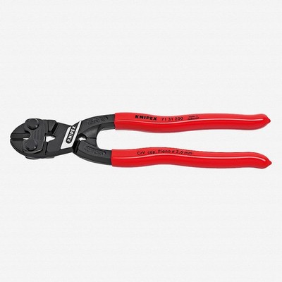 Knipex 8'' Cobolt Compact Bolt Cutters Recessed Blade - Plastic Grip