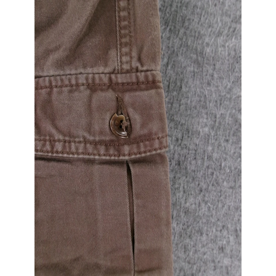 LL Bean Pantalones Niños 12 Marrón Carga Cordón Cintura Exterior Retro Camping Años 90 Foto 4 de 4