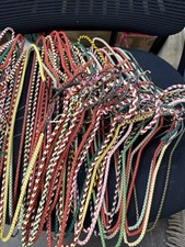 Lot of 45 Vintage Braided Cord Wire Crochet Coat Hangers Handmade 50s Clothes