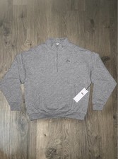 Alo Yoga Men’s Gray Quarter-Zip Pullover Sweatshirt Size Large Regular Fit NWT