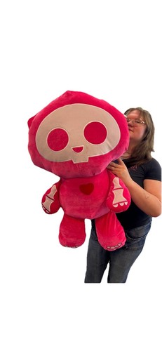 Skelanimals Kit il Gatto Rosa Caldo Peluche Cuore Ossa 33” Festa con Etichette! Raro! - Foto 14 di 15