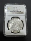 1896 MORGAN DOLLAR NGC MS 64 Certified US United States Silver Coin 90% $1