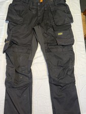 Image of Snickers Workwear Holster-pocket Work Trousers Black W39 L32