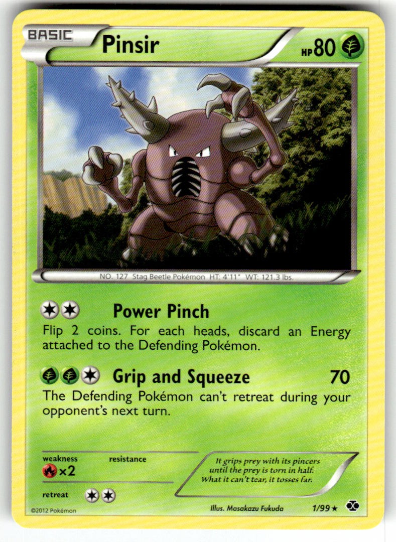 Pinsir 1/99 Rare Next Destinies Pokemon LP