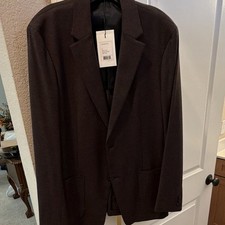 Theory Men s Burgundy Nailhead Sport Coat Single-Breasted 2-Button Notch SZ 44