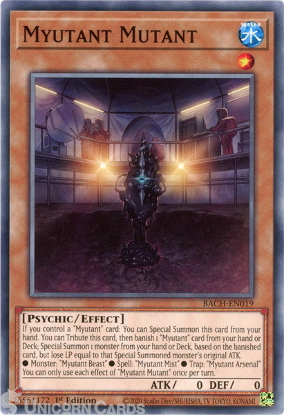 BACH-EN019 Myutant Mutant Common 1st Edition Mint YuGiOh Card