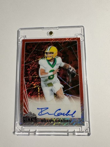 2024 Leaf Metal /5 Auto Dillon Gabriel Oregon Ducks Browns Rookie Auto