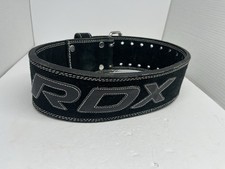 Weight Lifting Belt RDX 4" Leather Gym Belt Training Belt Buckle Solid Strong