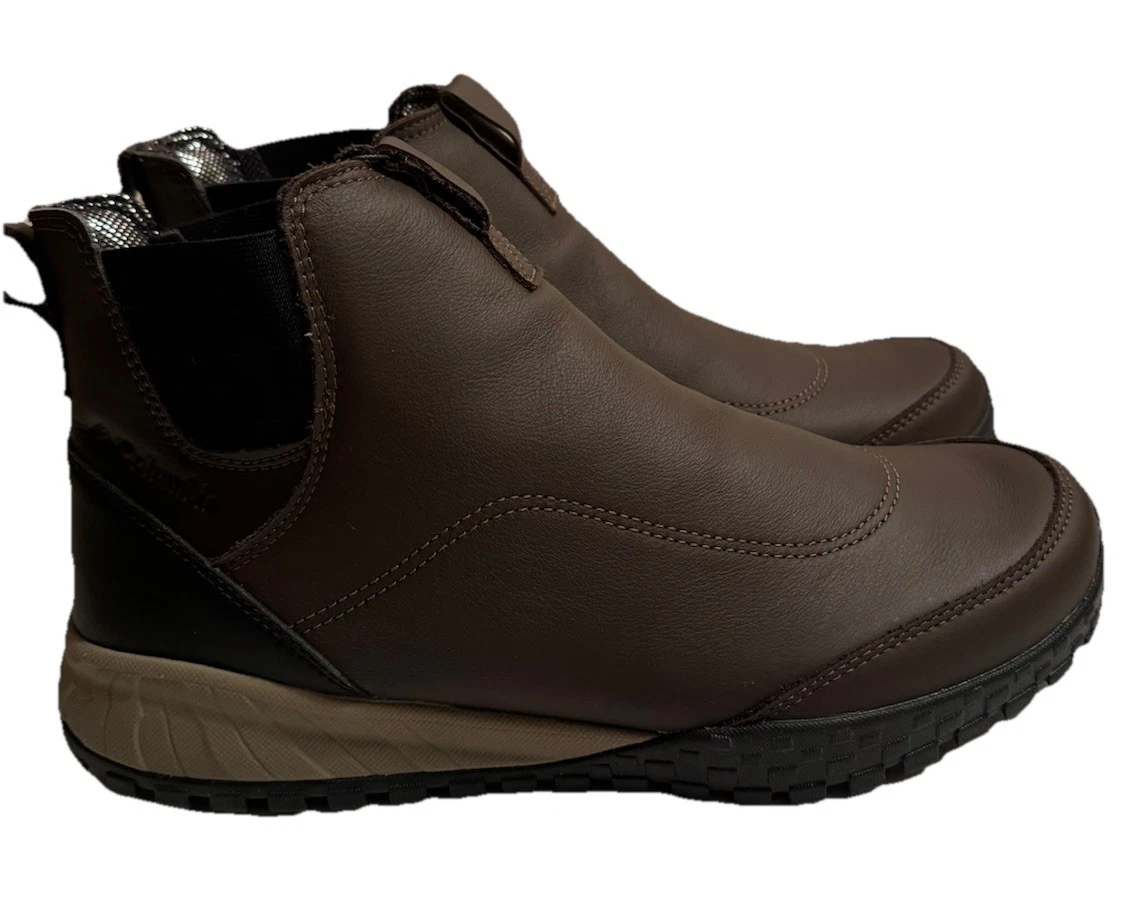 Columbia Fairbanks Rover Chelsea Boots Men’s Size 10.5 Brown Waterproof Shoe