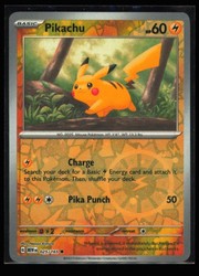 Pikachu 025/165 Holiday Calendar Promo Snowflake Stamp