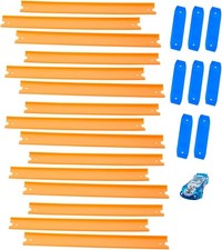 Hot Wheels Bahn Track Builder, Trackteile & Verbindungsstücke (36 Teile) für