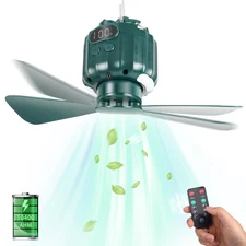 DUKUSEEK Tent Ceiling Fans for Camping Hanging, Portable Tent Fans with Light...