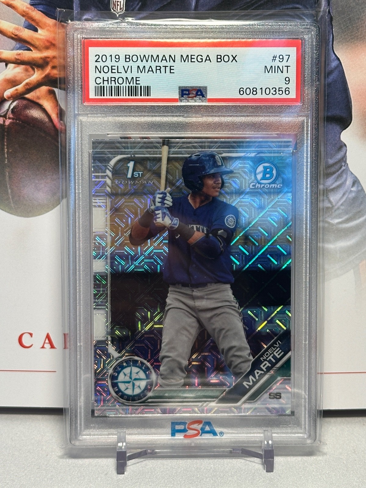 2019 Bowman Chrome Mega Box Mojo #97 - Noelvi Marte - PSA 9 Cincinnati Reds M’s