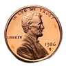 United States 1986 S Proof Lincoln Memorial Cent KM 201b Actual Coin