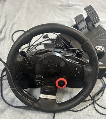 Logitech Driving Force GT racing wheel & Pedal Set, E-X5C19 - Tested On PC works