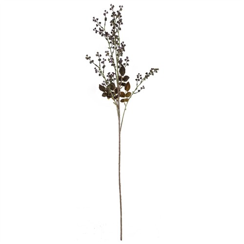 White Artificial Blossom Flowers Berries Glass Vase Large 100cm Deluxe - Picture 3 of 4