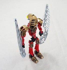 Lego BIONICLE 8811 Toa Lhikan Figure Only 100% Complete With Fire Swords