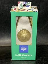 New TABITHA BROWN Target GLASS AVOCADO ORNAMENT Christmas Tree GOLD GLITTER NIB