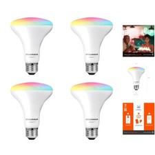 Sylvania Smart WiFi LED Bulbs, 65W Equivalent - 4 Pack, Dimmable  Color Options