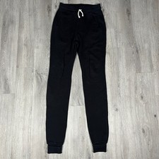 John Elliott + Co Joggers Long Sweatpants Drawstring Men 4 Black USA Made Cotton