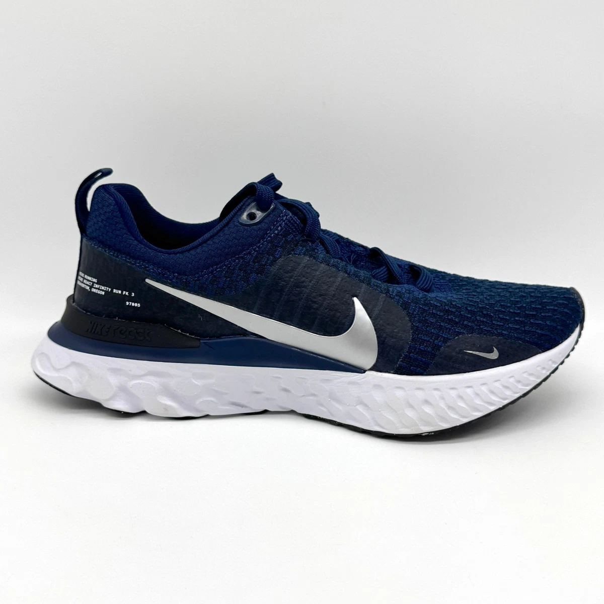 NIKE - ☆新品未使用☆ナイキ(NIKE)リアクトインフィニティランFK3 Nike React Infinity Run Flyknit 3 College Navy Metallic Silver for
