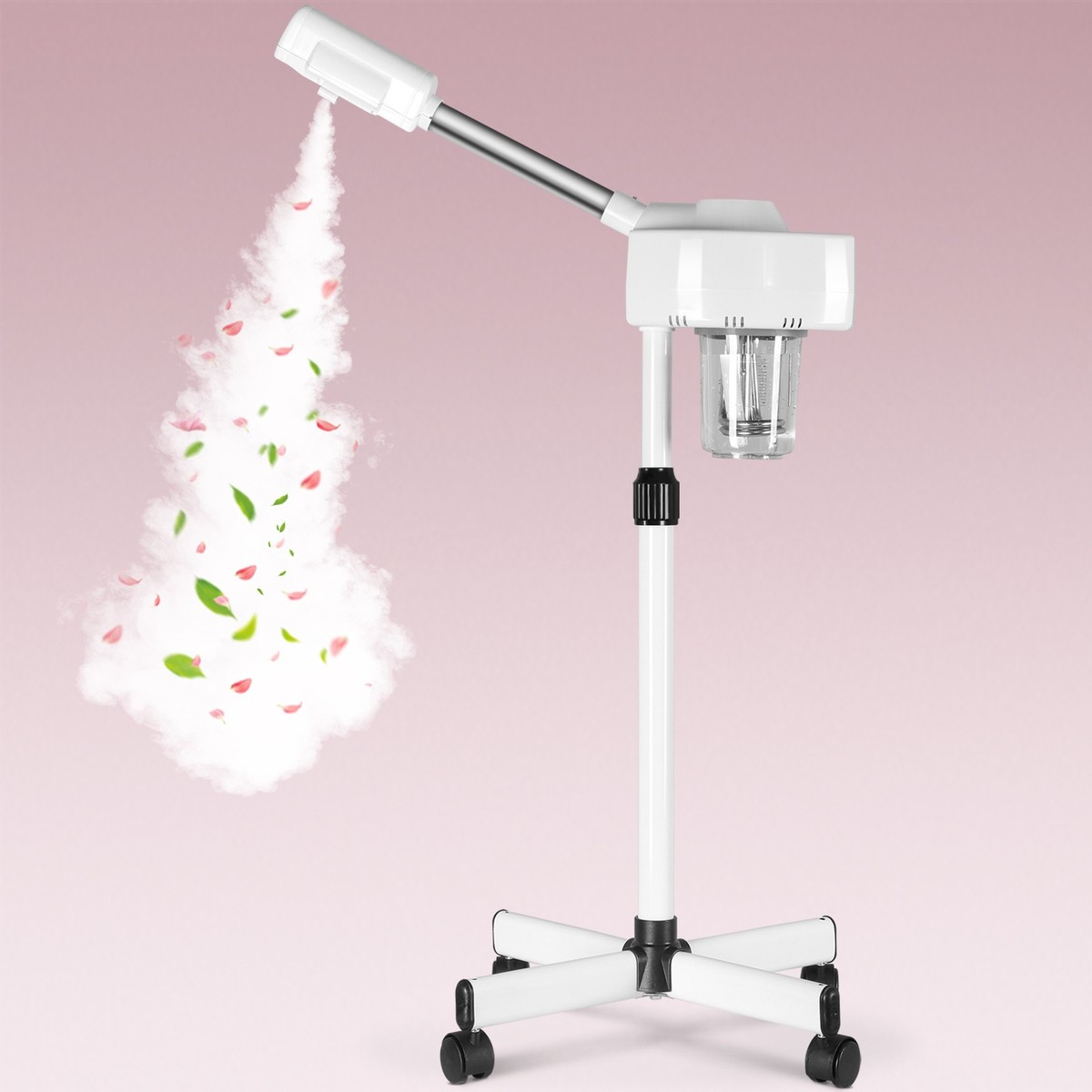 Professional Facial Steamer On Wheels Ionic Ozone with Hot Mist