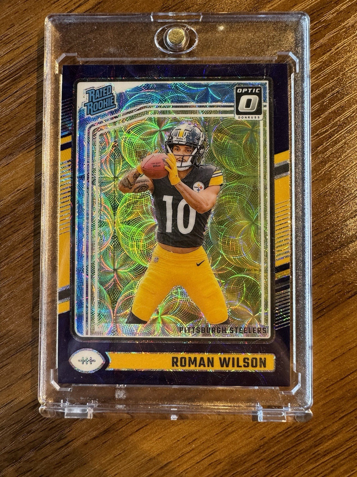 2024 Donruss Optic Rated Rookie Roman Wilson #285 Purple Scope Prizm (RC) 💎🔥