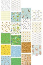 10 Fat Quarters - Assorted Pooh and Friends Fat Quarter Bundle